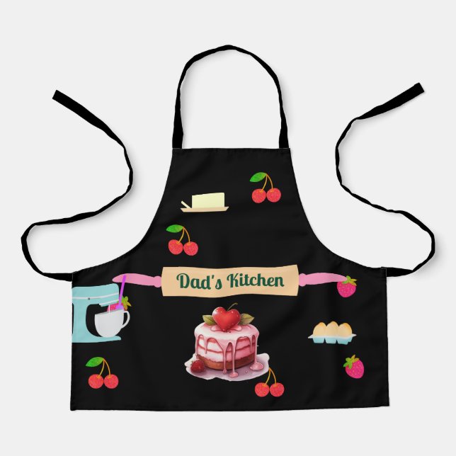 Great Father's Day gift Dad's Kitchen Apron (Front)