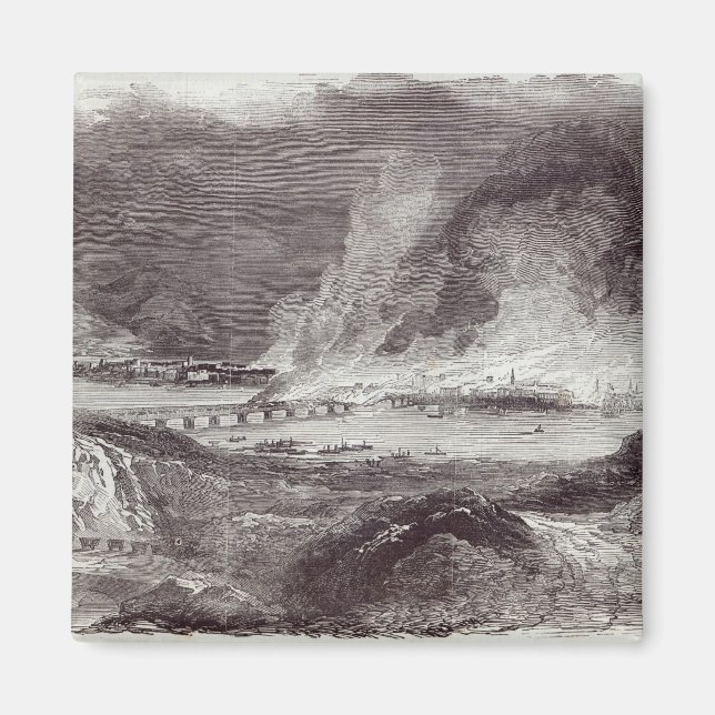 Great Fire at Pittsburgh Magnet (Front)
