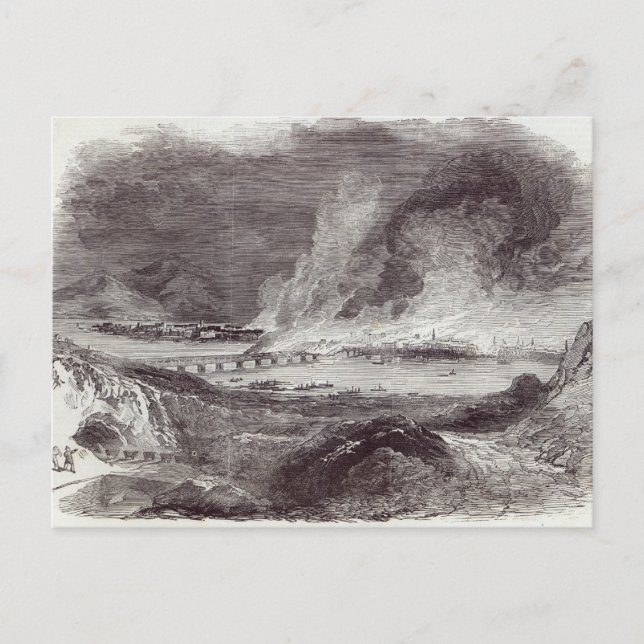 Great Fire at Pittsburgh Postcard (Front)