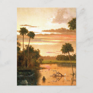 Great Florida Sunset, fine art painting, Postcard