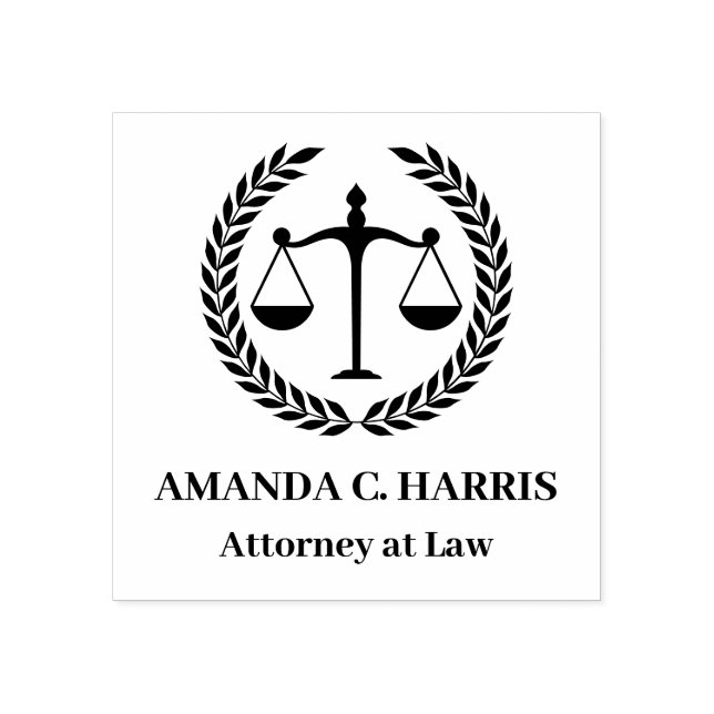 Great for Lawyers, Attorneys, Judges, Law Clerks,  Rubber Stamp (Imprint)