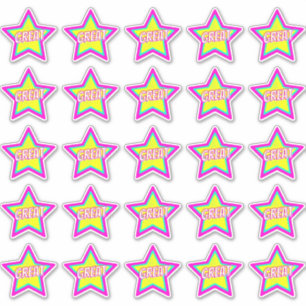 Great Fun Star Teacher Reward Comment Stickers