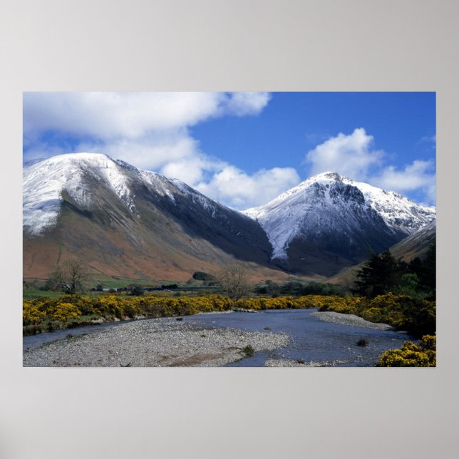 Great Gable and  Kirk Fell Wasdale Lake District Poster (Front)
