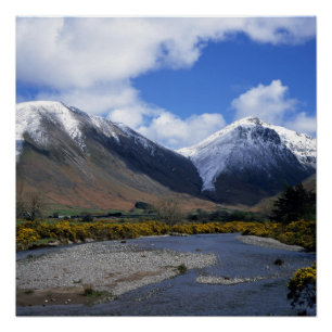 Great Gable and  Kirk Fell Wasdale Lake District Poster