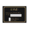 Great Gatsby Art Deco Black Gold Wedding RSVP Card