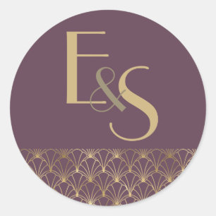 Great Gatsby art deco elegant wedding Sticker
