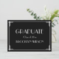 Great Gatsby Art Deco Graduation Party Invitation | Zazzle