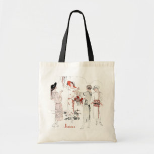 Great Gatsby inspired Bridesmaid Tote Bag