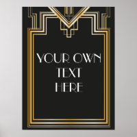 Great Gatsby Inspired Custom Signage