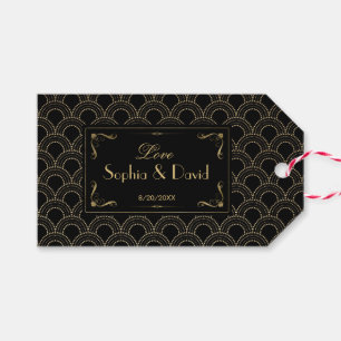 Great Gatsby Vintage 1920s Art Deco Wedding Gift Tags