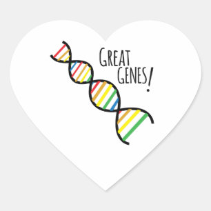 Great Genes Heart Sticker