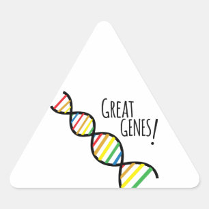 Great Genes Triangle Sticker