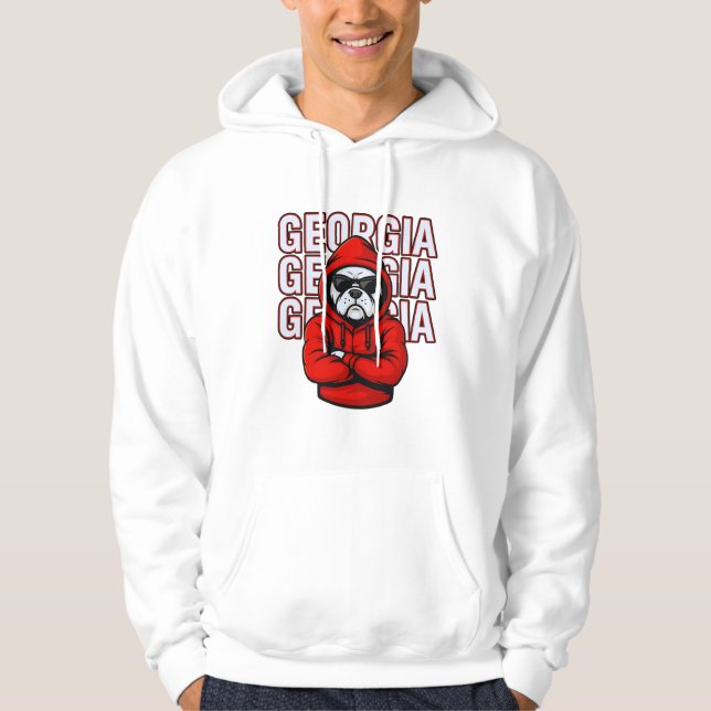 Great Georgia Bulldog design for pet lovers Hoodie (Front)