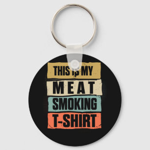 Great Gift BBQ Smoker Vintage This Is My Meat Key Ring