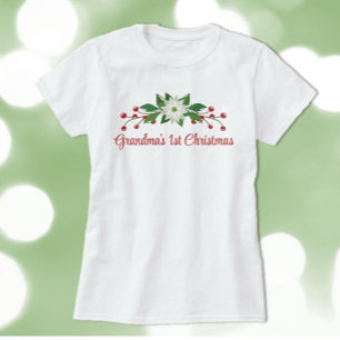 Great Gift! Grandma's First Christmas Tee shirt