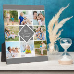 Great Grandad We Love You 8 Photo Collage Plaque<br><div class="desc">Stylish photo plaque for your great grandad. Upload 8 of your favourite photos and these will be displayed in square / instagram format in a simple grid style photo collage. The wording in the middle reads "Great Grandad .. we love you". It has a simple colour palette of grey and...</div>