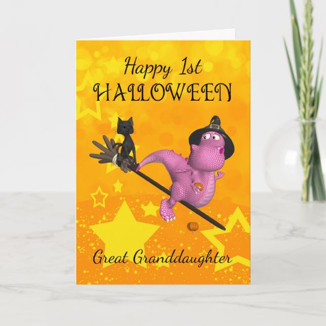 Great Granddaughter 1st Halloween With Cute Little Card (Front)
