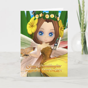 Great Granddaughter Birthday card with moonies cut