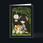 Great Granddaughter Cute Birthday Card With Moonie<br><div class="desc">Great Granddaughter Cute Birthday Card With Moonies China Doll And Tiger</div>