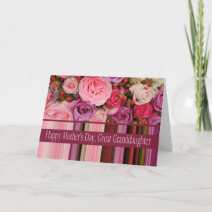 Great Granddaughter   Happy Mother's Day rose card