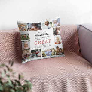 Great Grandma   12 Photo Family Cushion