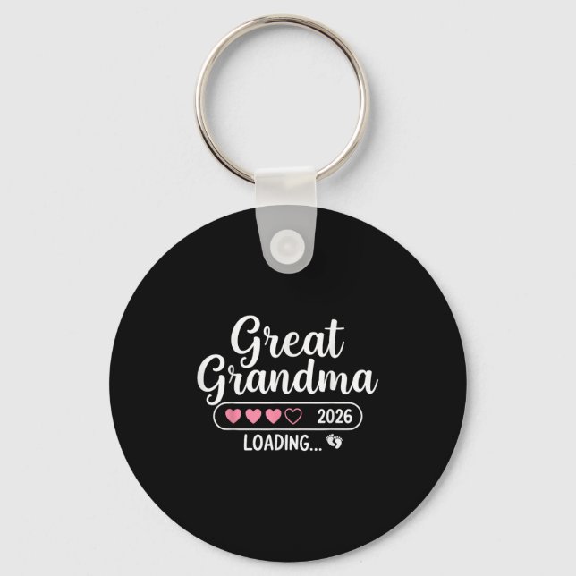 Great Grandma 2026 Loading  Key Ring (Front)