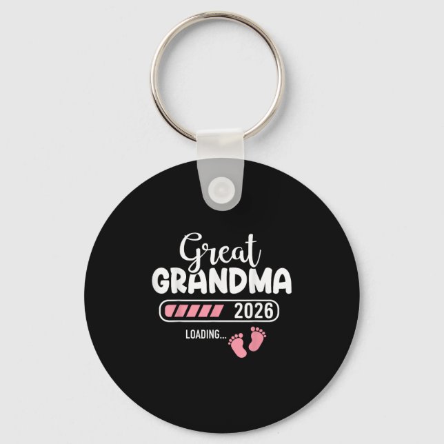 Great Grandma 2026 Loading  Key Ring (Front)