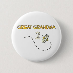 Great Grandma 2 Bee 6 Cm Round Badge