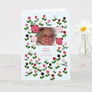 Great Grandma, Birthday, Roses Card