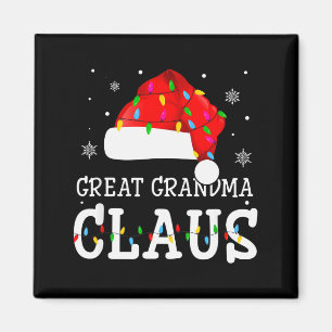 Great Grandma Claus Cool Holiday Matching Pajamas  Magnet