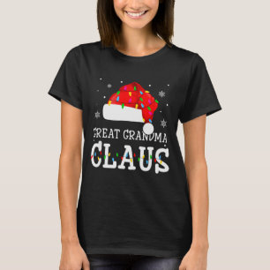 Great Grandma Claus Cool Holiday Matching Pajamas  T-Shirt