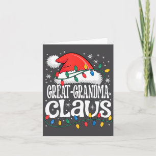 Great-grandma Claus Funny Xmas Christmas Grandma H Card