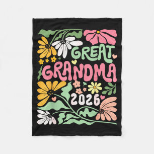 Great Grandma Est. 2026 Promoted To Great Grandma Fleece Blanket