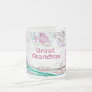 Great Grandma Frosted Glass Coffee Mug