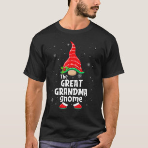 Great grandma Gnome Matching Family Group Christma T-Shirt