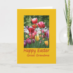 Great-Grandma Happy Easter Tulip card
