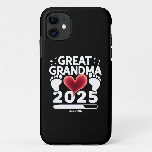Great grandma Loading 2025 Pregnancy Announcement Case-Mate iPhone Case (Back)