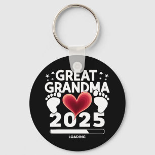Great grandma Loading 2025 Pregnancy Announcement Key Ring