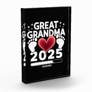 Great grandma Loading 2025 Pregnancy Announcement Photo Block