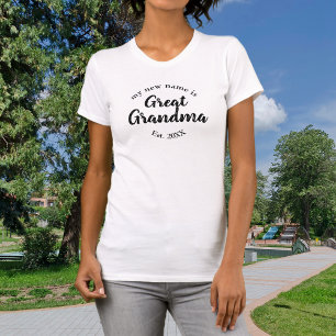 Great Grandma New Baby Announcement T-Shirt