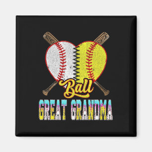 Great Grandma Of Both Half Sell Softll Ice Cream D Magnet
