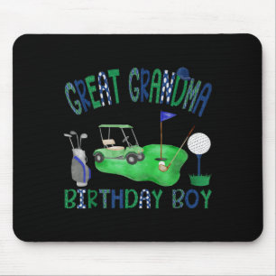 Great grandma of the birthday boy hole in one golf mouse mat