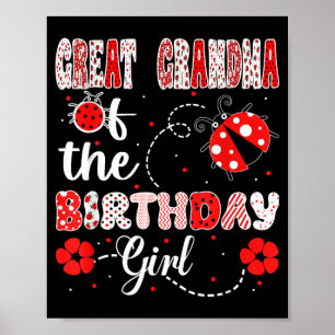Great Grandma Of The Birthday Girl - Family Poster