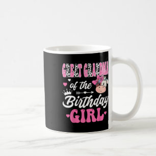 Great Grandma Of The Birthday Girl Farm Cow 1st Bd Coffee Mug