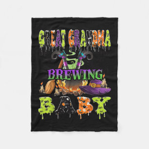 Great Grandma Of The Brewing Baby Halloween Baby S Fleece Blanket