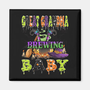 Great Grandma Of The Brewing Baby Halloween Baby S Magnet