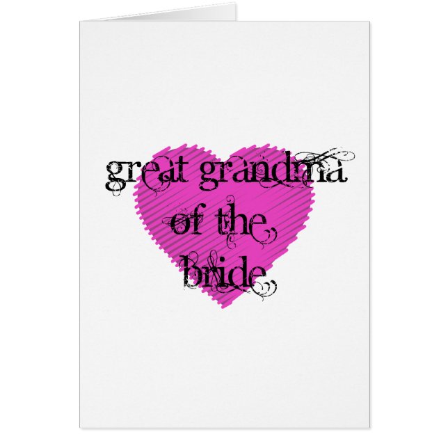 Great Grandma of the Bride (Front)