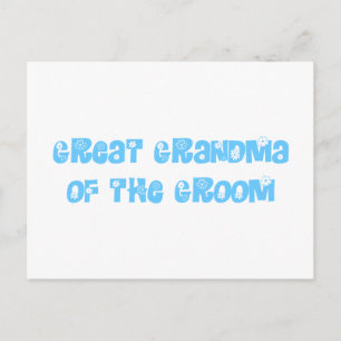 Great Grandma of the Groom Postcard
