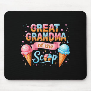Great Grandma of The Scoop Ice Cream Gender Reveal Mouse Mat