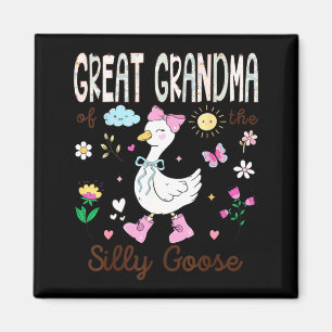 Great Grandma of The Silly Goose 1st Birthday Girl Magnet